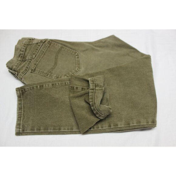 Lee Riveted 90s retro high‎ waist tapered leg denim mom jeans USA made 28 x 28 - Picture 4 of 11